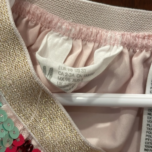 H & M girls sequin skirt size 3 - Picture 4 of 4